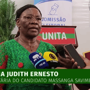 Amélia Judith Ernesto, mandatário do Candidato Rafael Massanga Savimbi