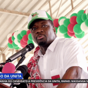 Rafael Massanga Savimbi durante lançamento da sua campanha